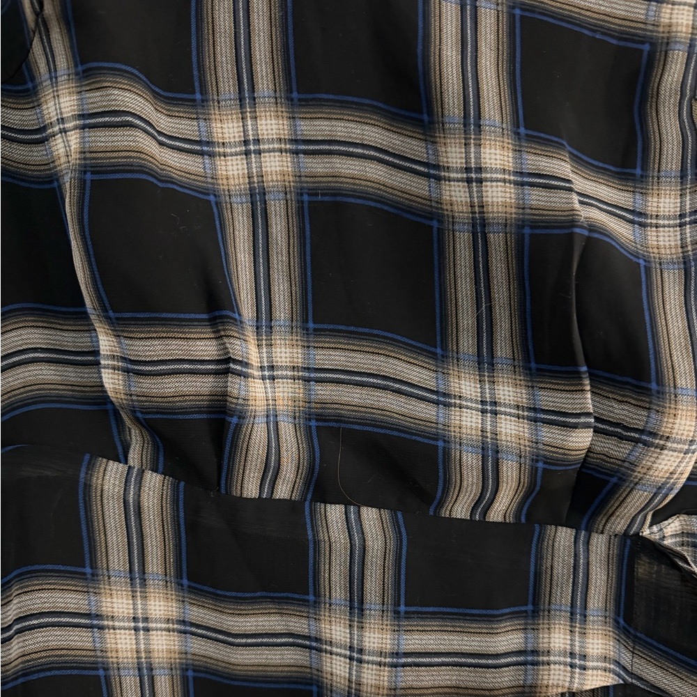 Women’s Plaid Ruffle Dress - Picture 2 of 4